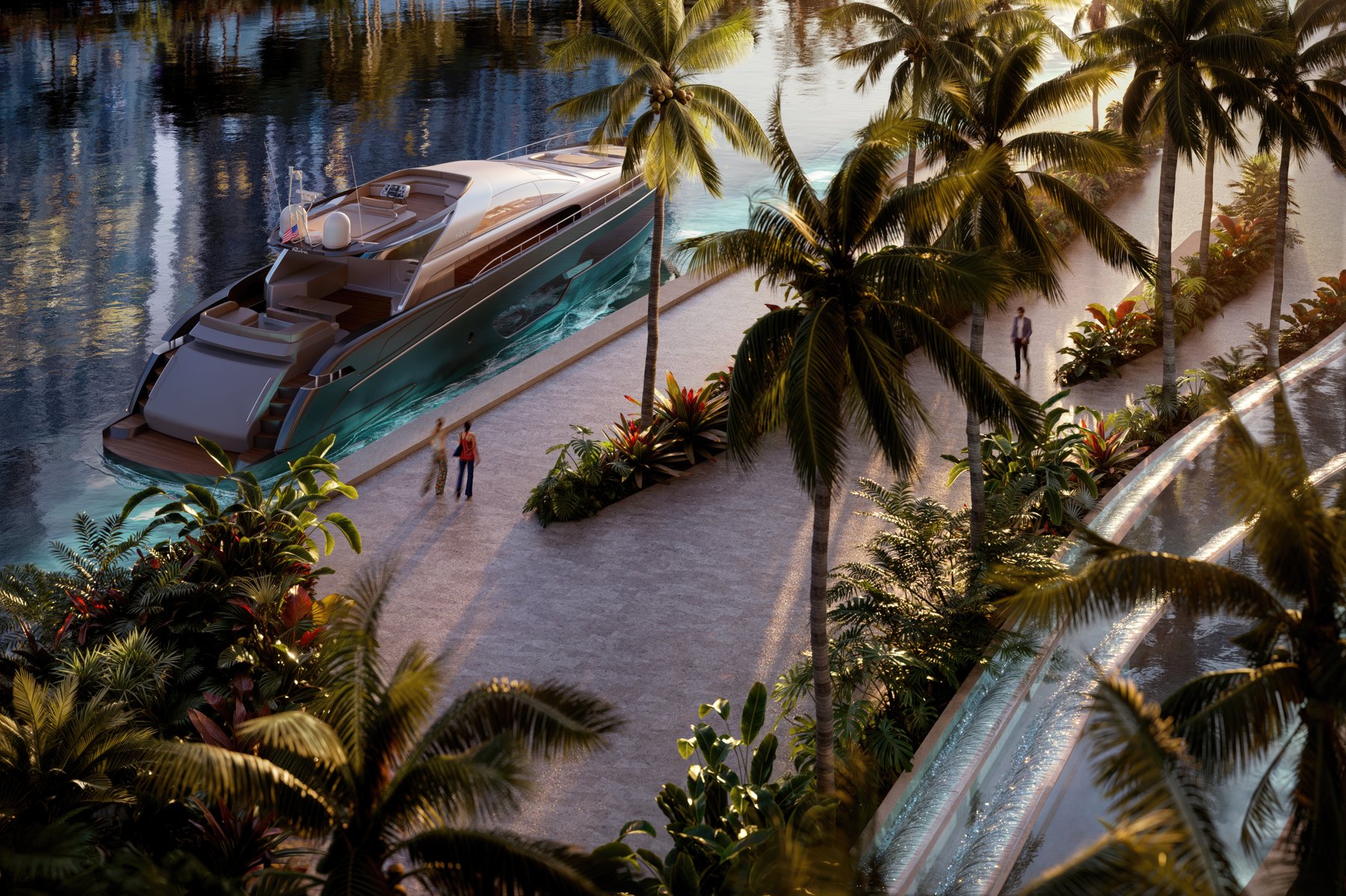Proposed riverfront promenade